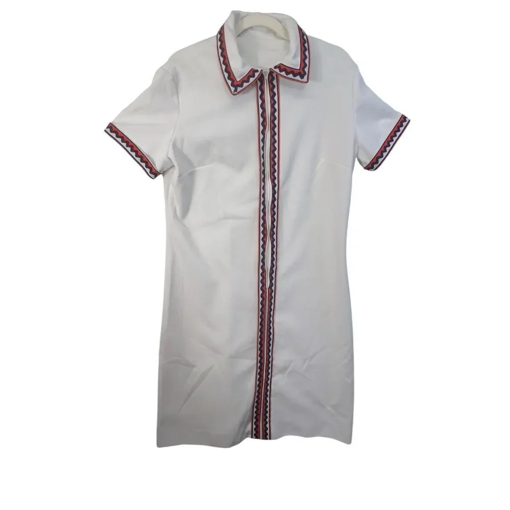 Vintage Montgomery Ward union made Dress Women’s polyester 1960's 1970's large - Picture 2 of 14